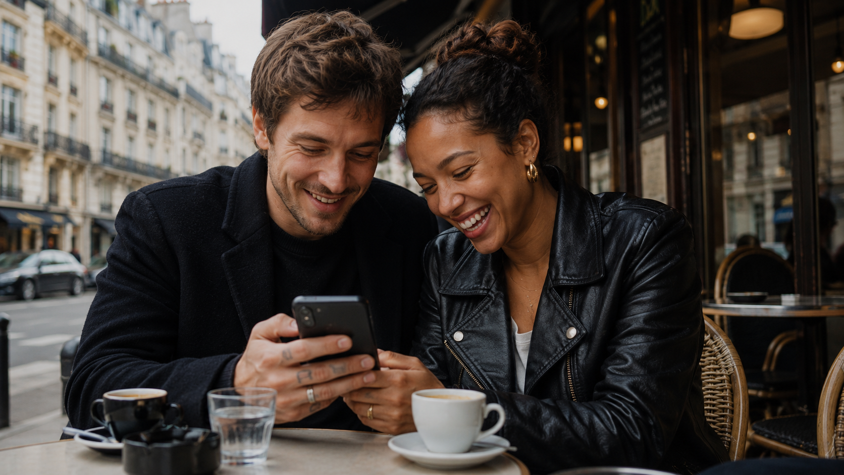 Couple serein et épanoui grâce à son choix partenaire interculturel assumé.