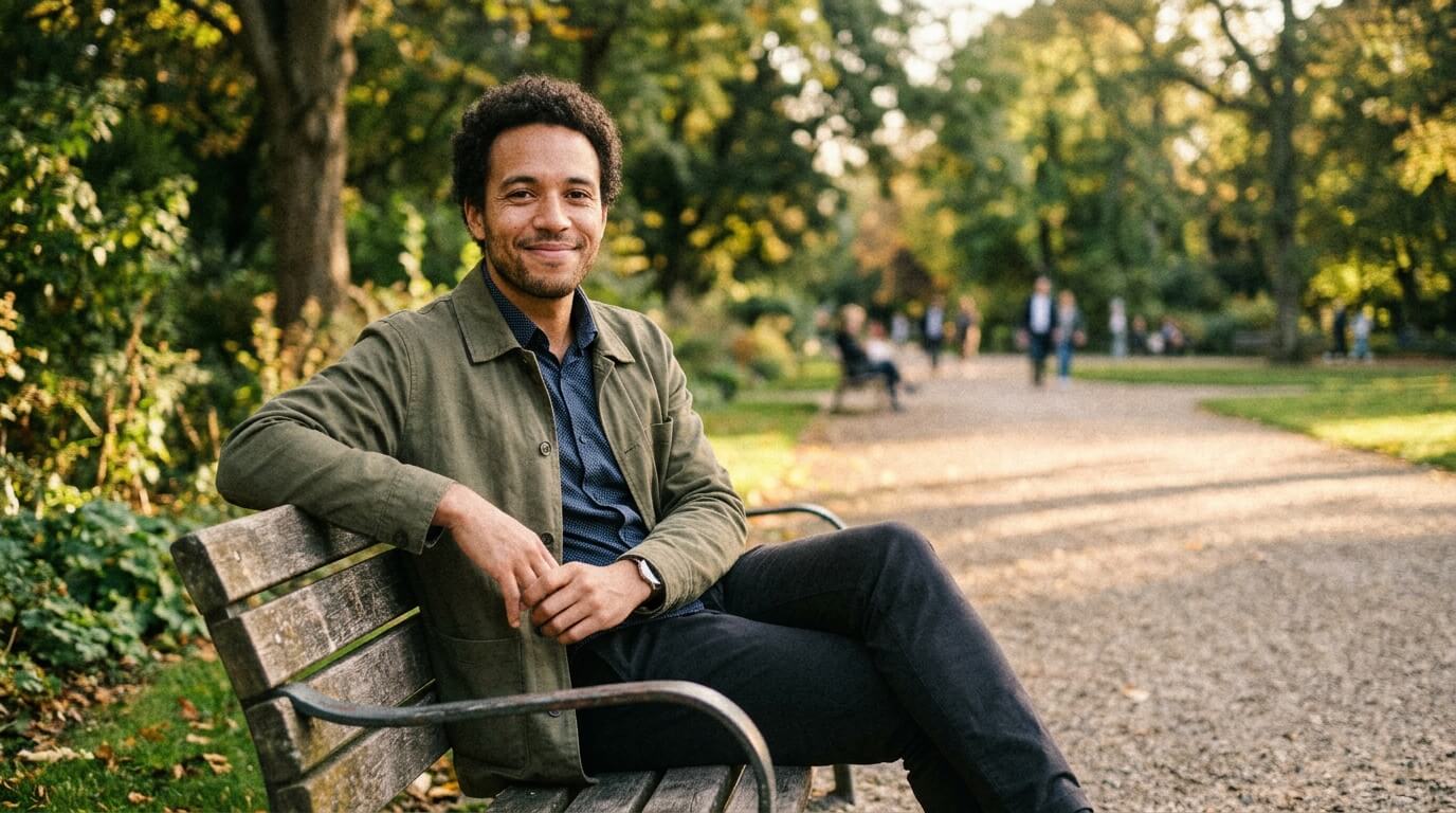 Homme métis avec un décor naturel pour sa photo profil site de rencontre