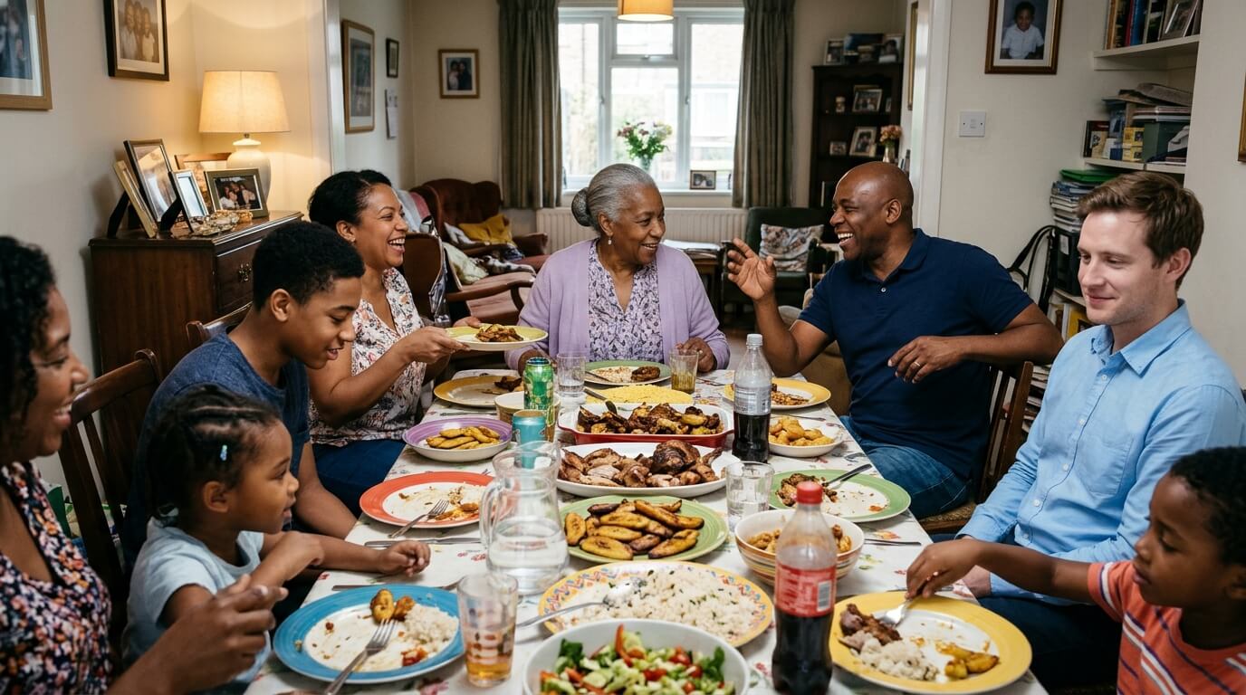 Repas de famille où l’on parle créole, un moment délicat pour parler créole en couple
